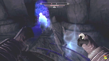 Karliah attacking ghost Gallus