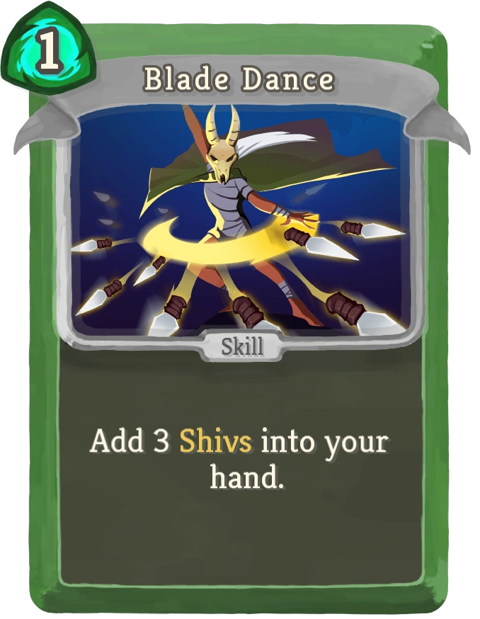 Blade Dance Slay the spire Wiki Fandom