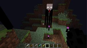 Endermen as slenderman