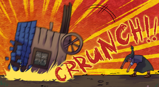Destruction of cart