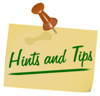 Hints and Tips