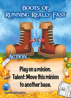 Boots of running really fast