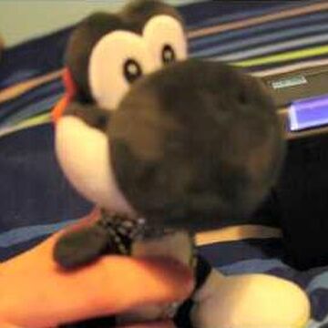 black yoshi plush sml