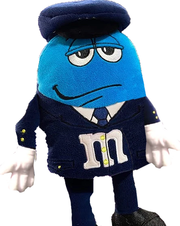 blue m&m plush