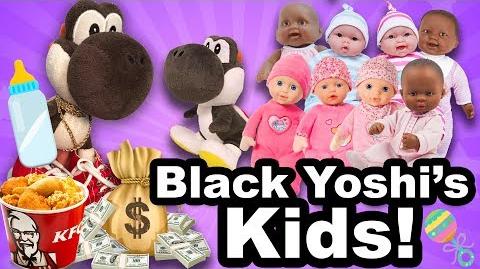 black yoshi sml plush