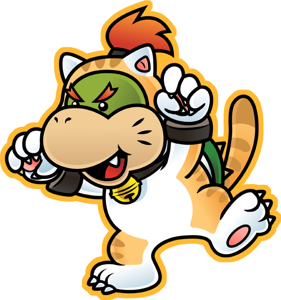 super mario 3d world bowser cat