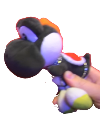 black yoshi sml plush