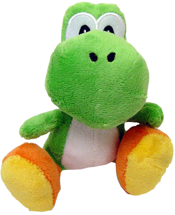 black yoshi sml plush
