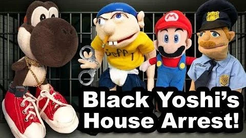 black yoshi sml plush