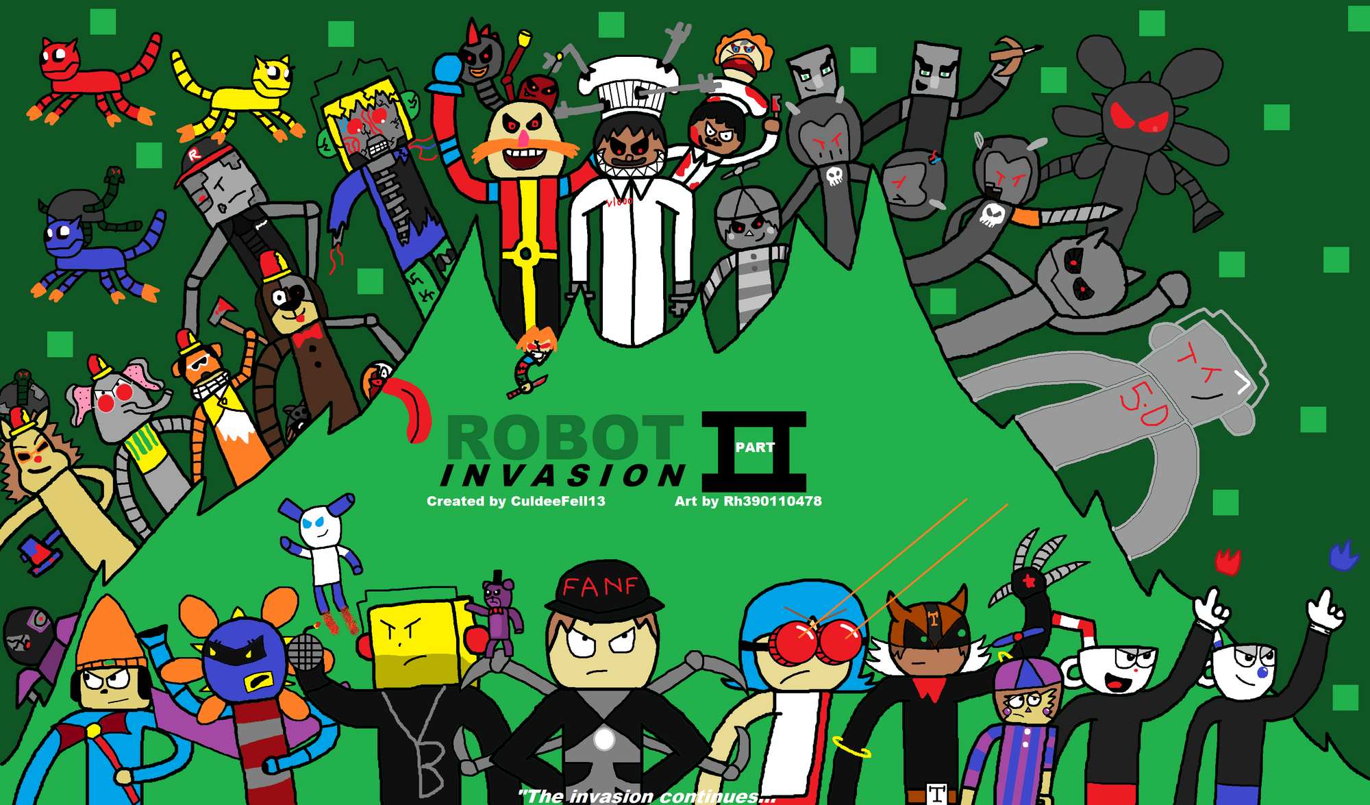 Robot Invasion Part Ii Sml Fanon Wiki Fandom - i made this 3d guest noob at school and it got crushed roblox
