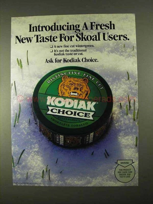 Kodiak Smokeless Tobacco Wiki Fandom