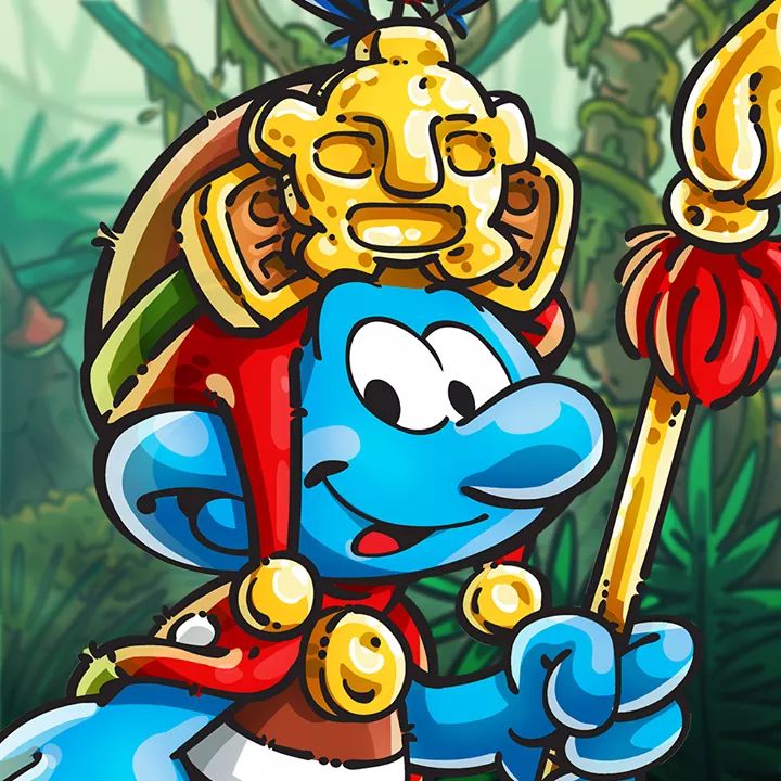 king smurf figurine