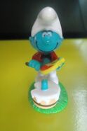 painter smurf figurine