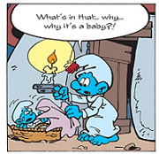 Smurf meets Baby Smurf