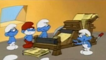 Reporter S Printing Press Smurfs Wiki Fandom