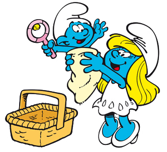 image baby smurf and smurfette png smurfs wiki fandom powered