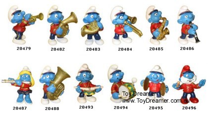 bp smurf figurines