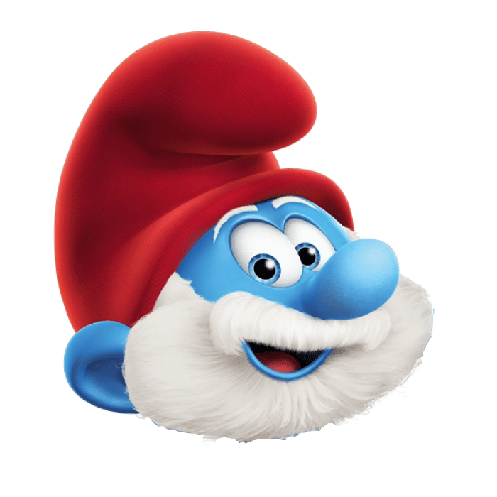 papa smurf face