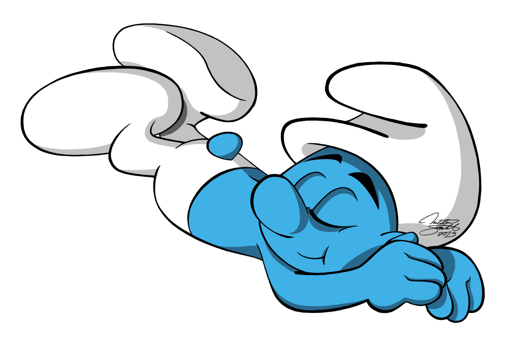 sleepy smurf