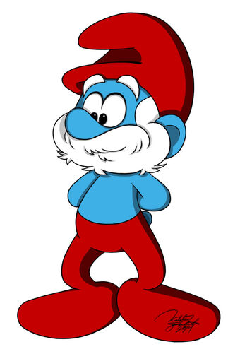 papa smurf papa smurf