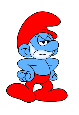 angry papa smurf