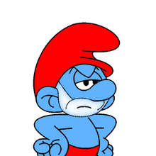angry papa smurf