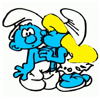 Image - Smurfette kissing.jpg | Smurfs Fanon Wiki | FANDOM powered by Wikia