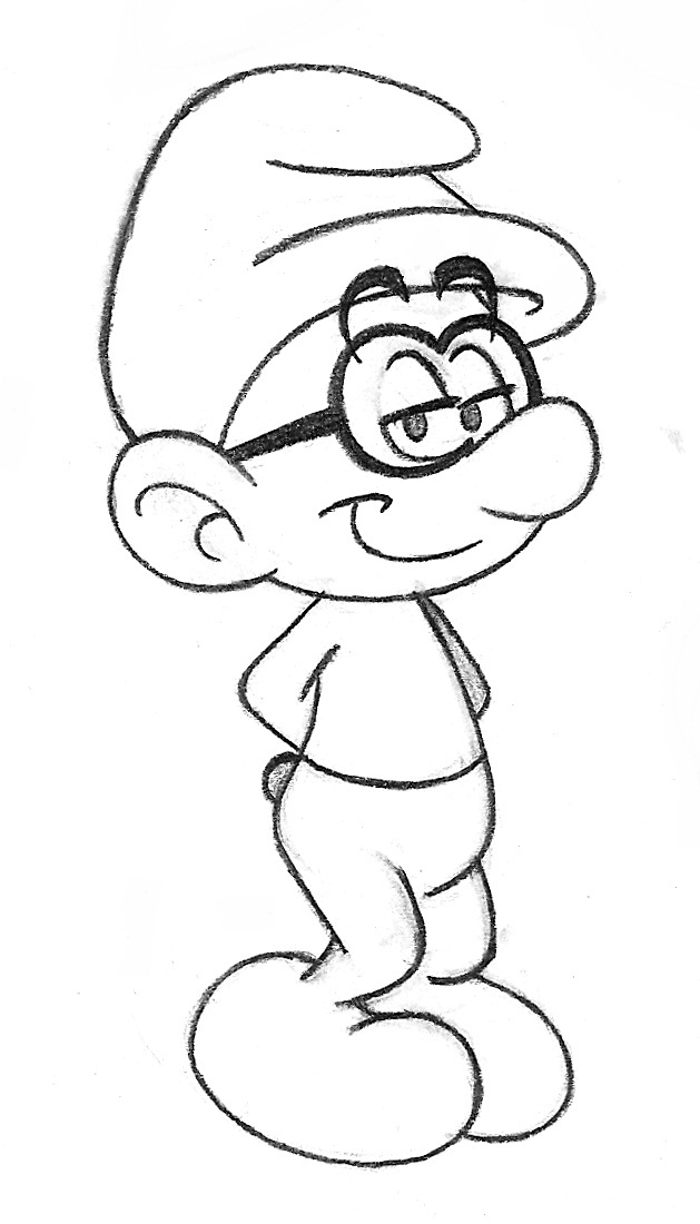 Image Brainy Profile Sketch Smurfs.jpg Smurfs Fanon Wiki FANDOM