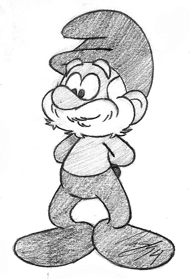 Image - Papa Smurf Profile 2 Sketch.jpg | Smurfs Fanon Wiki | FANDOM