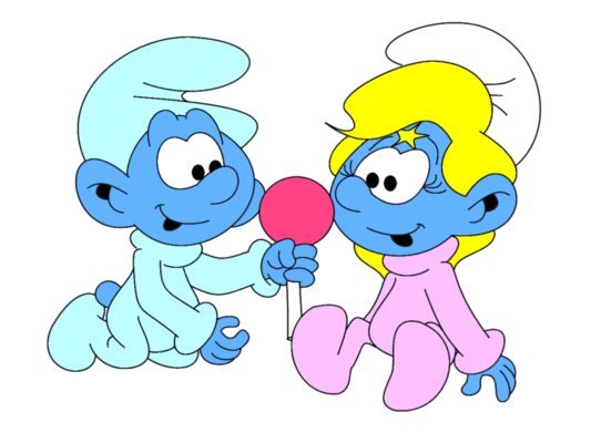 image baby smurf and smurfette jpg smurfs fanon wiki fandom