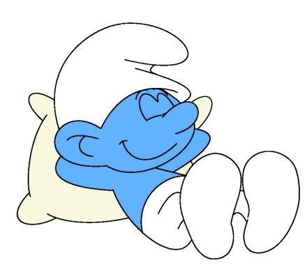 sleepy smurf