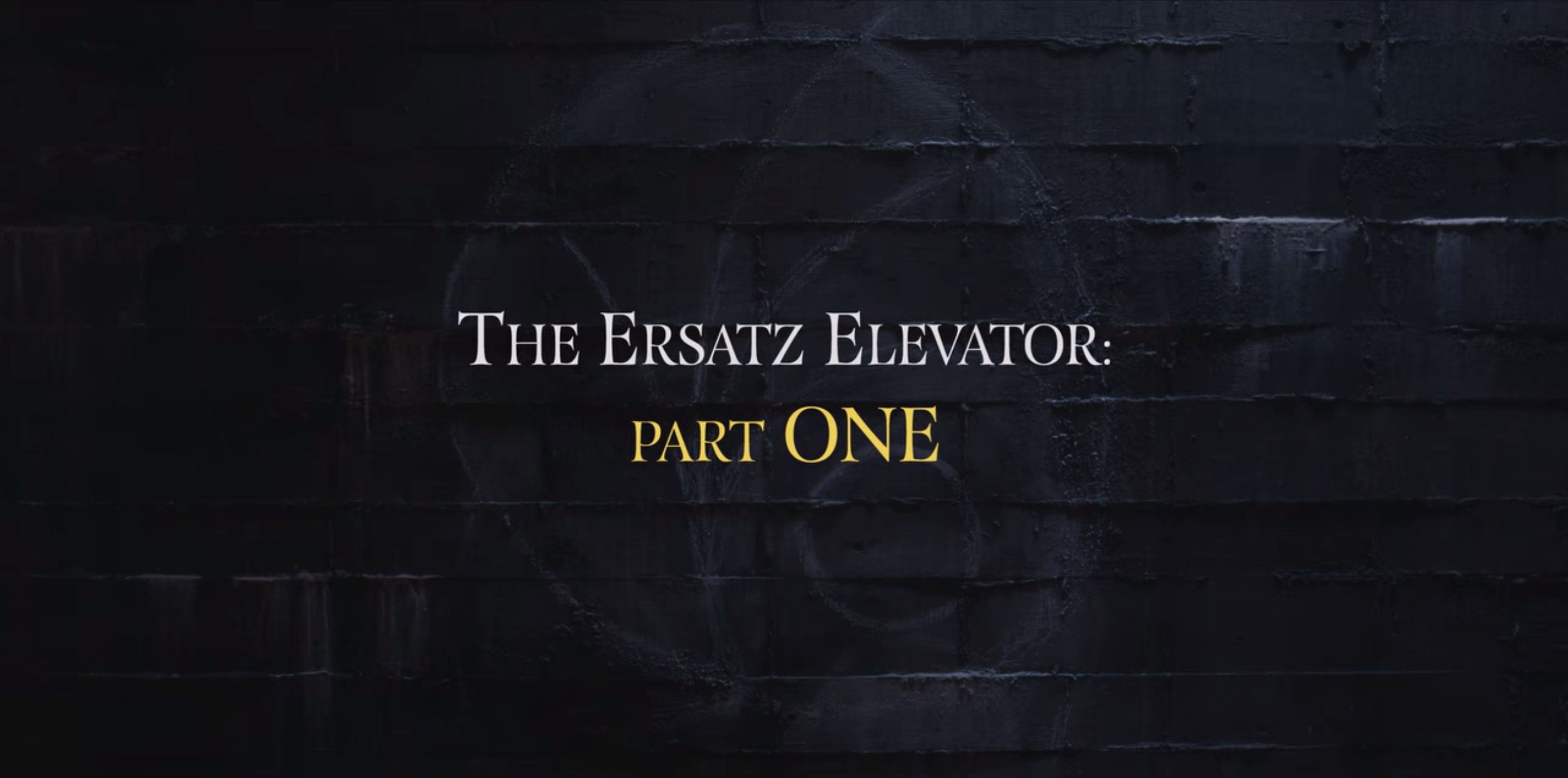 lemony snicket the ersatz elevator