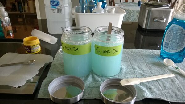 Sludge experiment1 7 baking powder