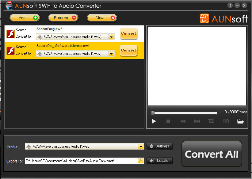 convert swf files to text