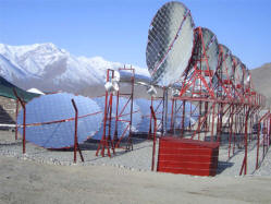 Giant solar cooking system in India
