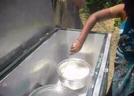 Saracon Solar Cooker, cooking chamber, 2009