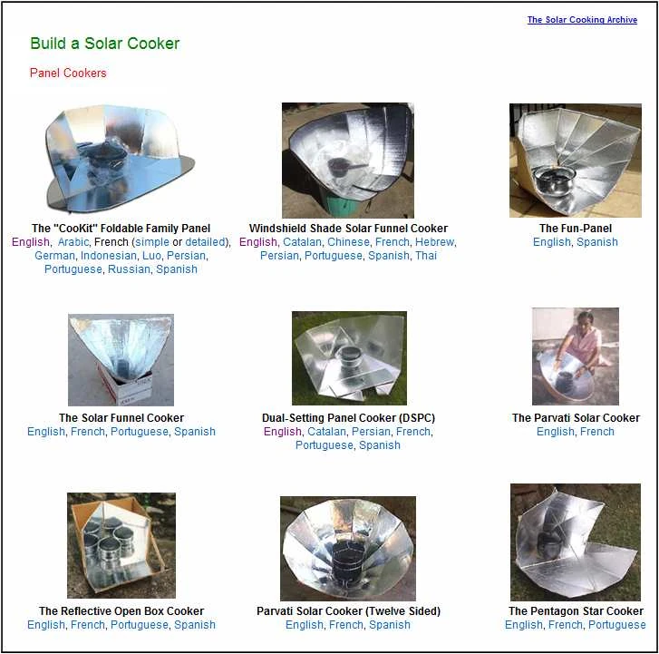 CategorySolar cooker plans Solar Cooking FANDOM powered by Wikia