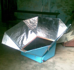 FUTEK solar box cooker, 11-18-14