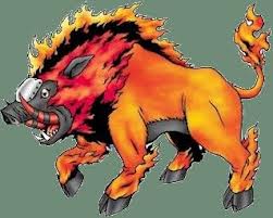 Flaming boar