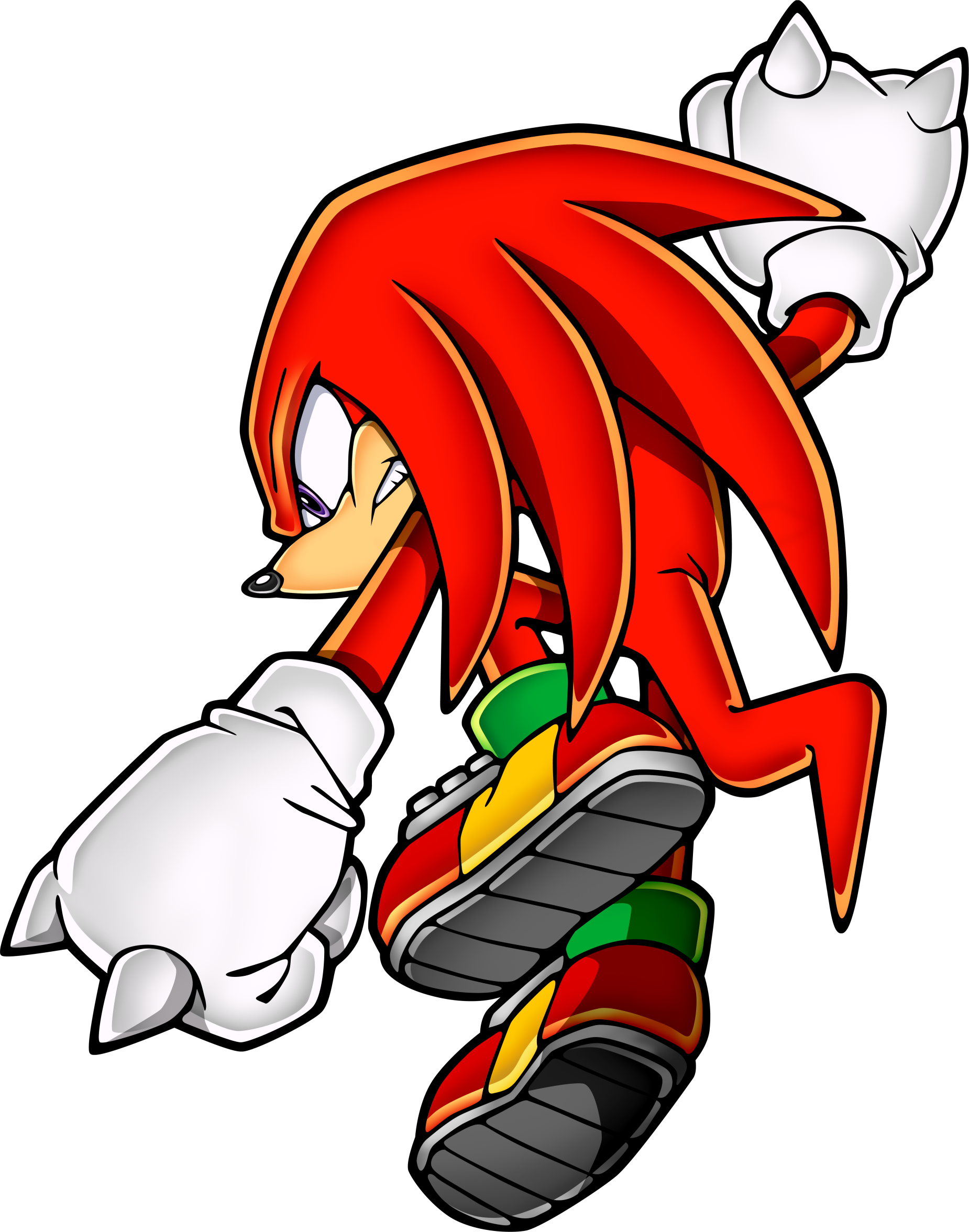  Knuckles  the Echidna  Sonic Art  Assets DVD Wiki Fandom