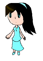 Aqua chibi shaded
