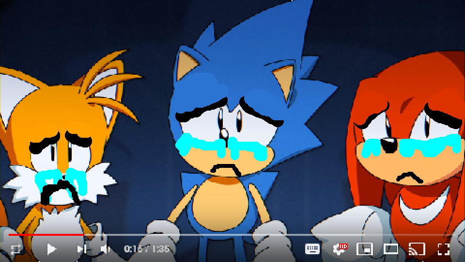 Team Sonic Crying For Everytime | Sonic The Hedgehog Originals Wiki