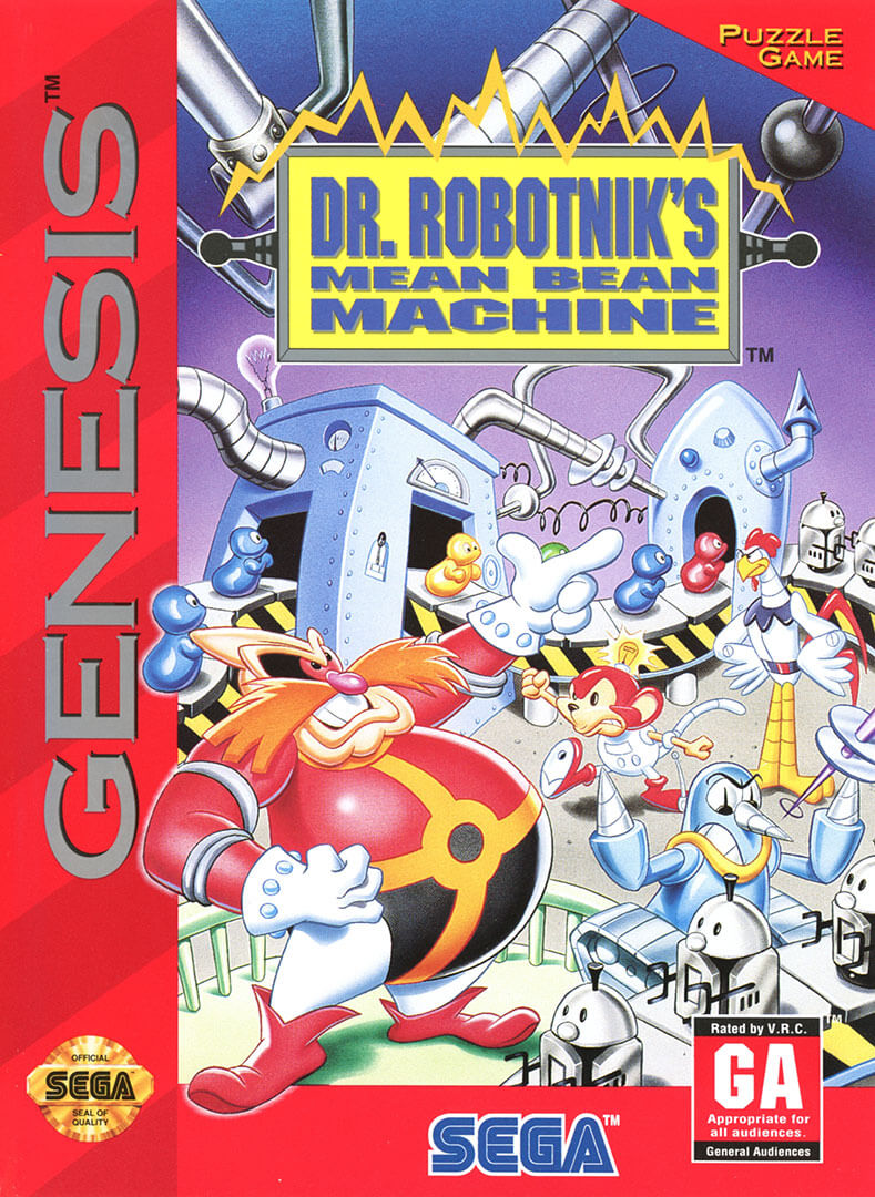 Dr. Robotnik's Mean Bean Machine Game Over Sega Genesis ...