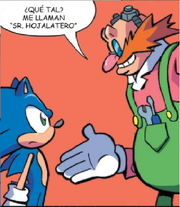 Sonic conoce al Sr. Hojalatero