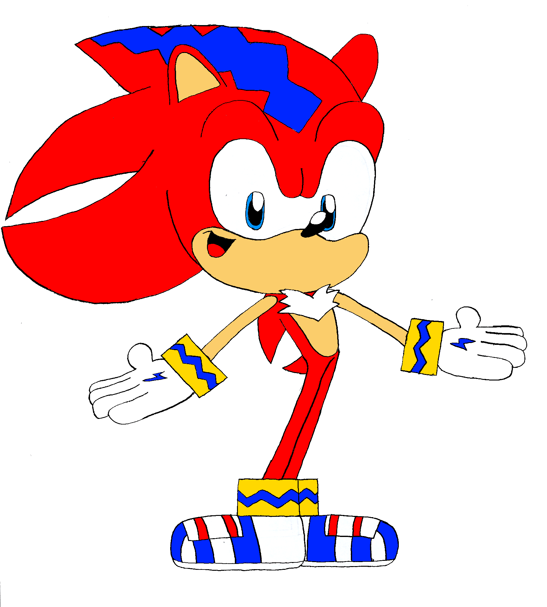 image lightning the hedgehog hand drawn png sonic news network