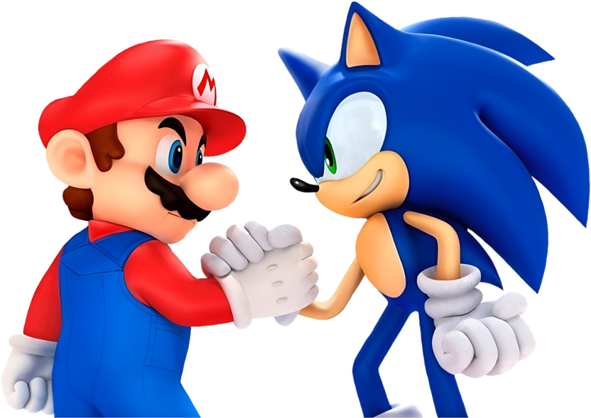 image sonic with mario pose 2 png sonic news network fandom