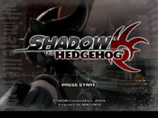 Shadow the Hedgehog Title Screen