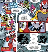 Chaotix y Proto Man