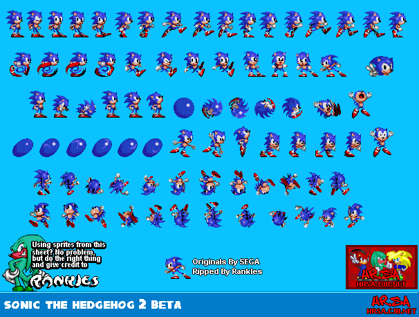 User blog:Moon the Hedgehog/Sonic 2 Sprites (including beta sprites
