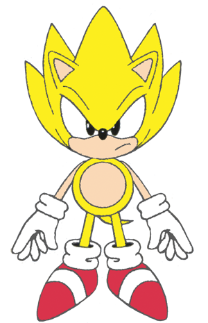 Classic Super Sonic the Hedgehog Minecraft Skin